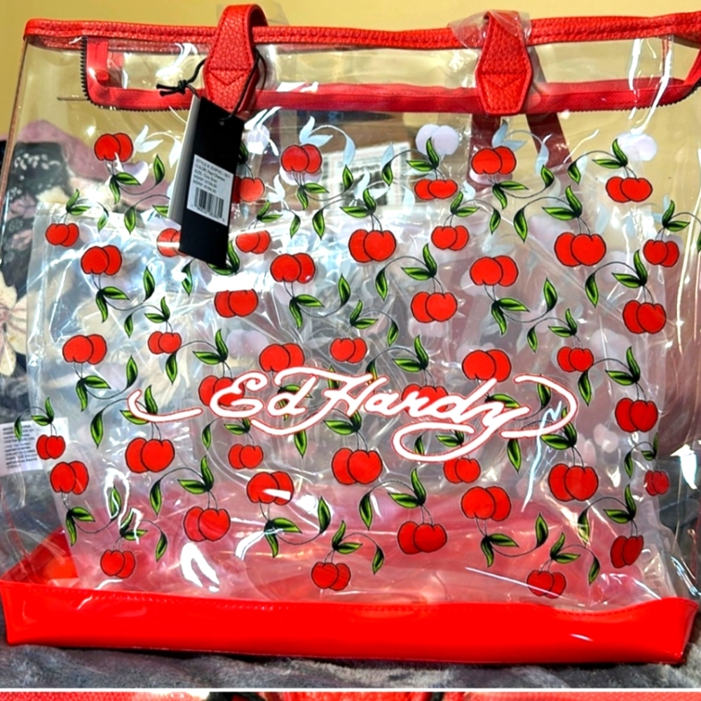ED HARDY CHERRY TOTE